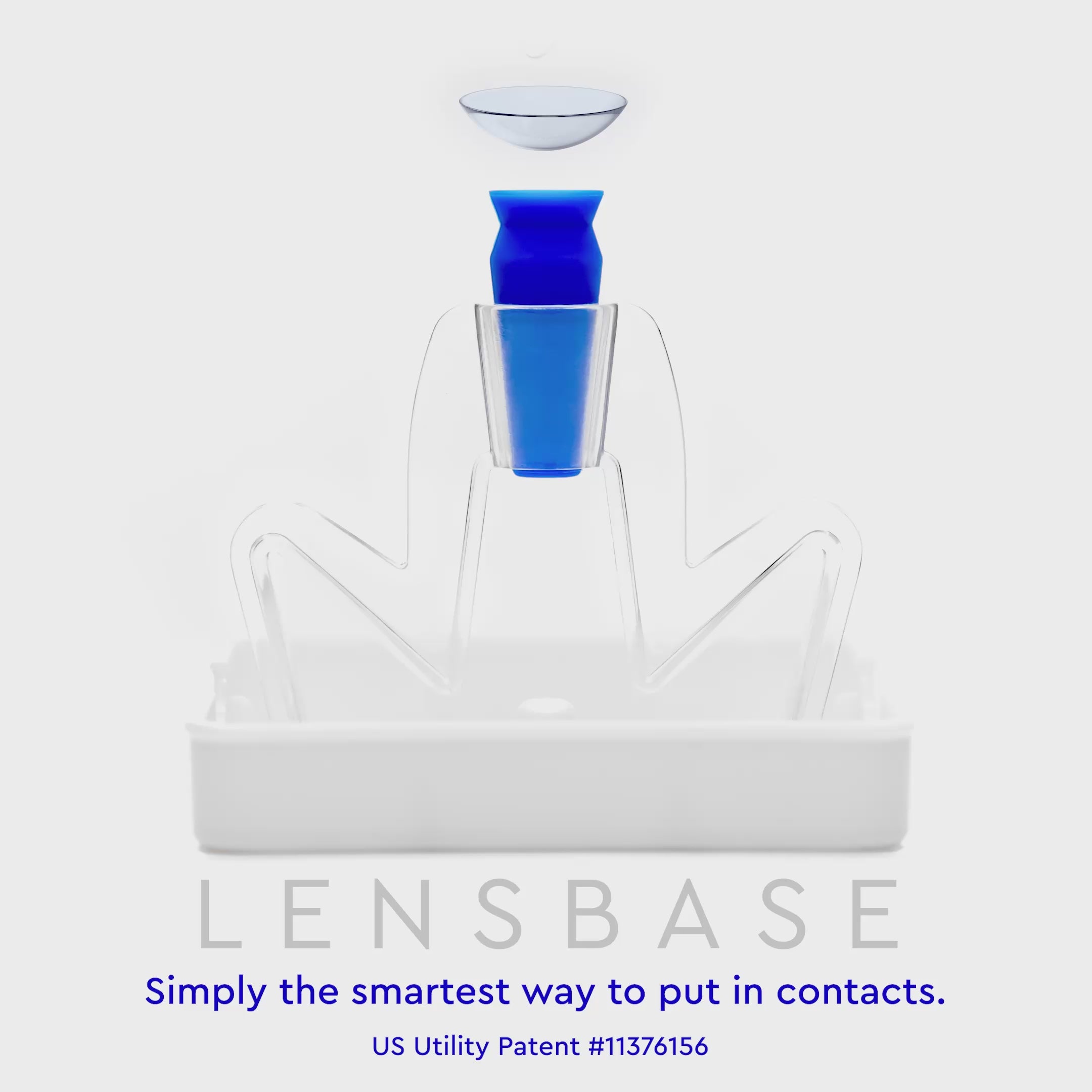 Load video: LensBase Contact Lens Insertion Made Easy.